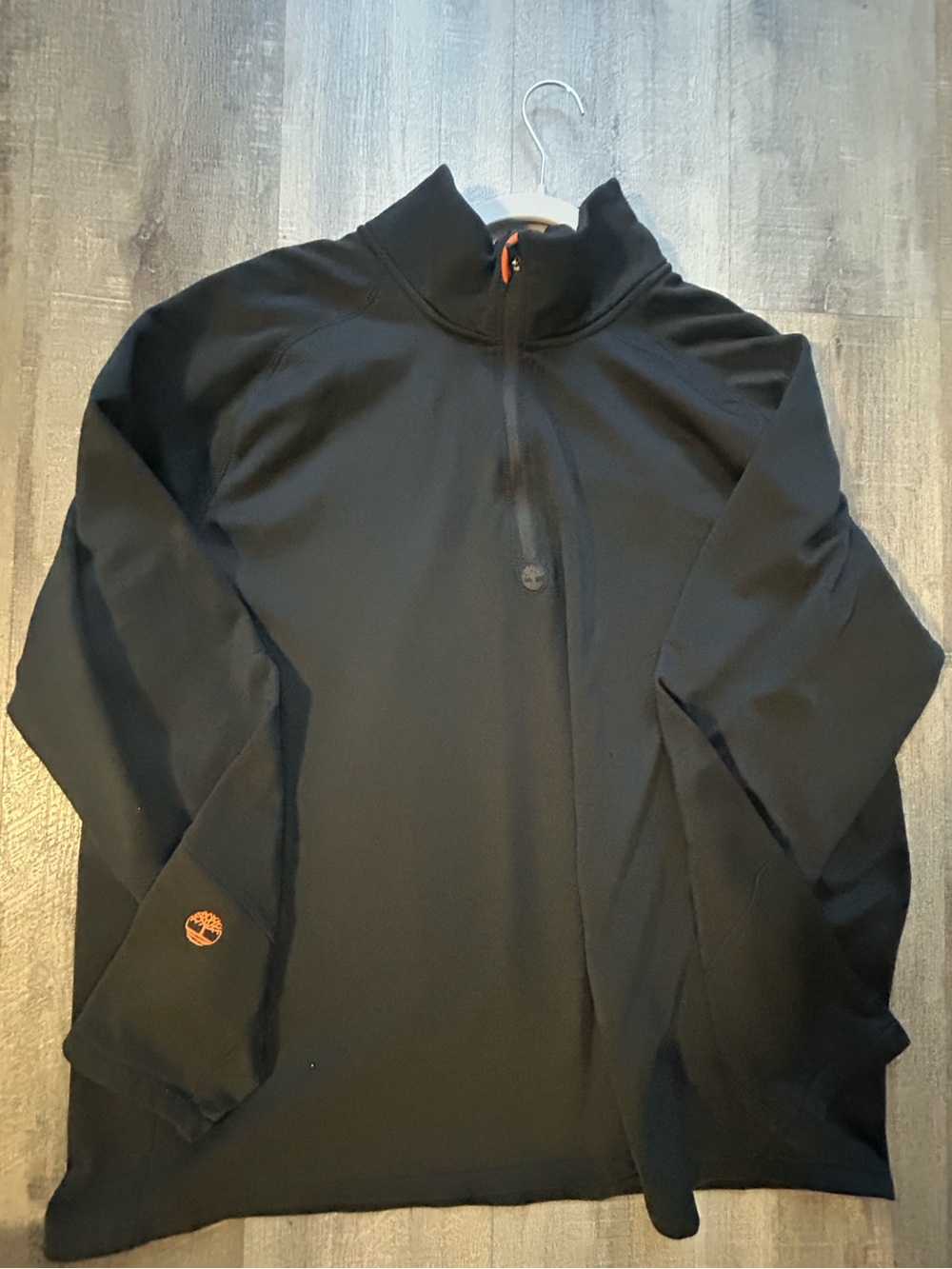 Timberland Black Lightweight Quarter-Zip Shirt Jacket